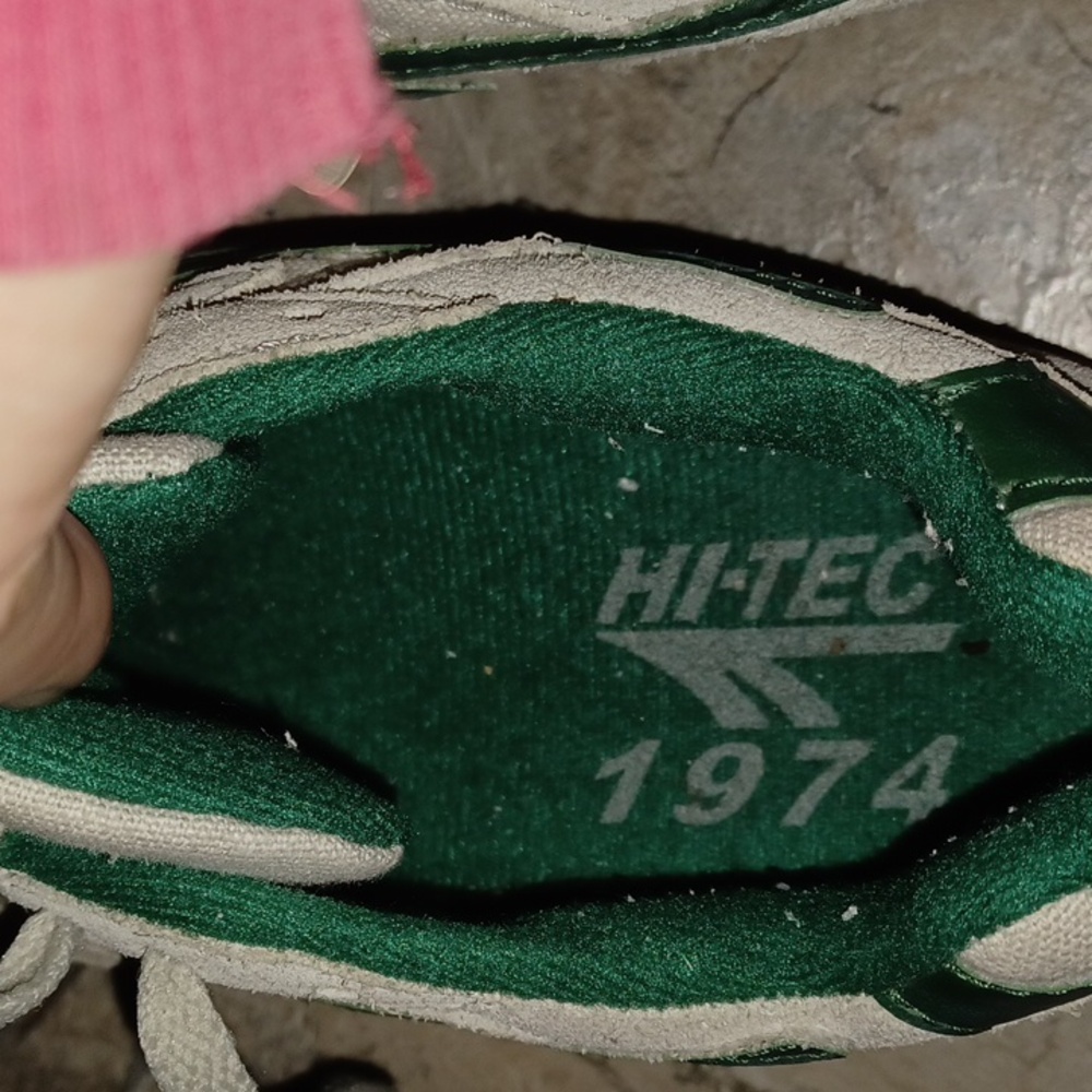 Hi Tec White and Green Sneakers, sz 6 1/2 - Picture 5 of 6
